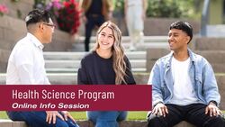 Health Science, AS – Virtual Information Session