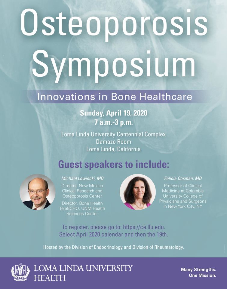 Osteoporosis Symposium- Cancelled
