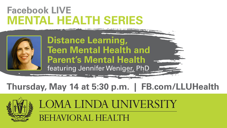 FB LIVE: Mental Health Series - Distance Learning, Teen Mental Health and Parent's Mental Health with Dr. Jennifer Weniger