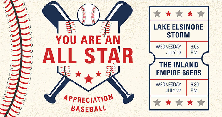 You Are an All Star Appreciation Baseball Game