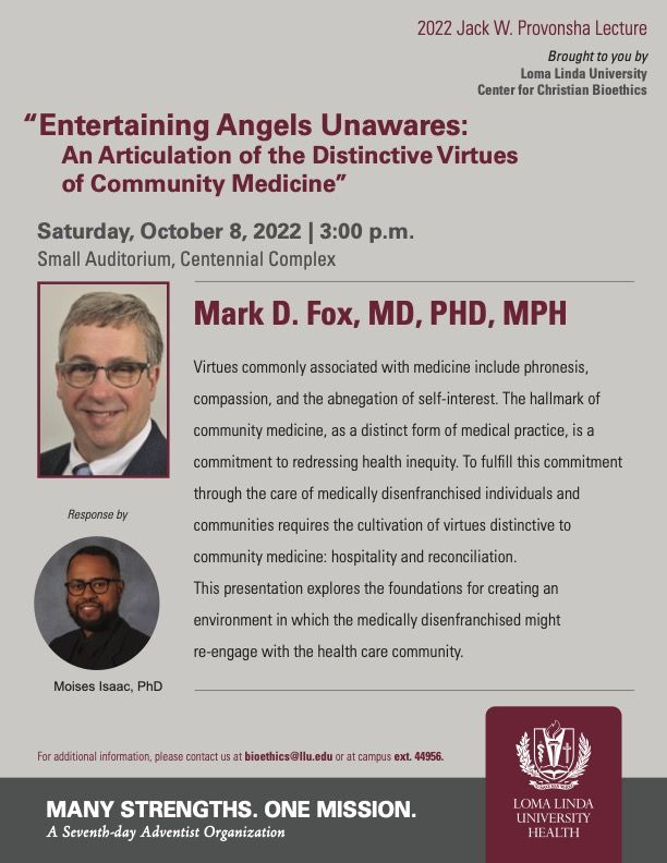 Entertaining Angels Unawares: An Articulation of the Distinctive Virtues of Community Medicine