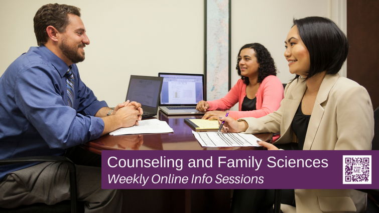 Online Info Sessions: Counseling & Family Sciences