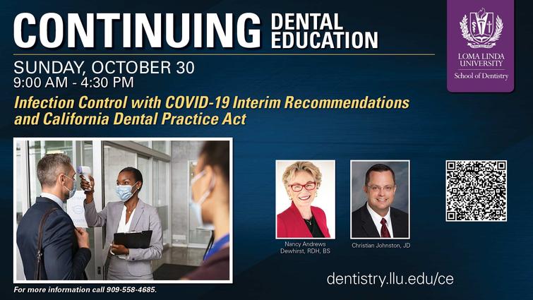 SD-CE Infection Control with COVID-19 Interim Recommendations and California Dental Practice Act