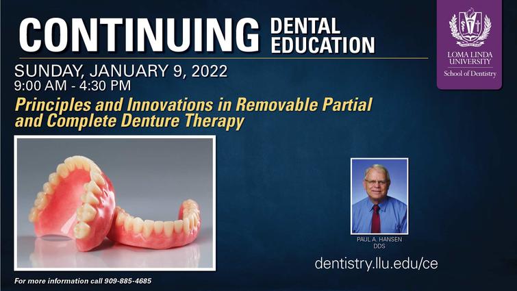 SD-CE Principles and Innovations in Removable Partial and Complete Denture Therapy