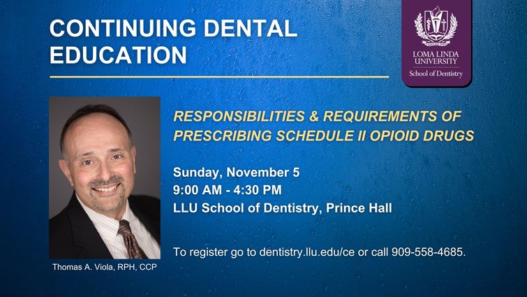 SD CE: Responsibilities & Requirements of Prescribing Schedule II Opioid Drugs