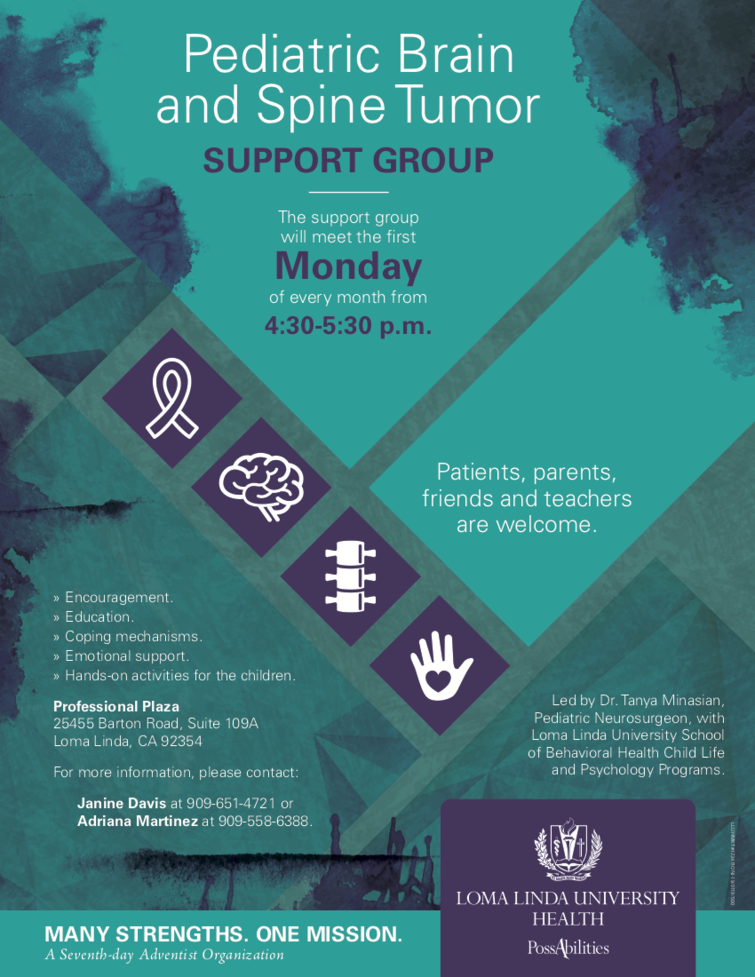 Cancelled - Pediatric Brain and Spine Tumor (PBST) Support Group