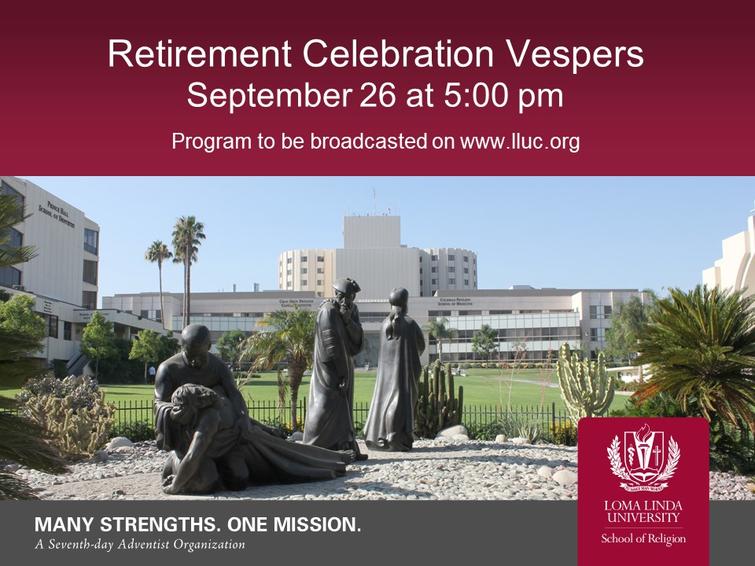 School of Religion Retirement Celebration Vespers